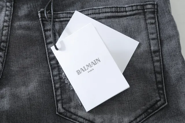 Balmain ستايل بيكر جينز كاربون مُتعب 2