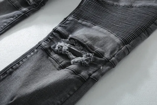 Balmain ستايل بيكر جينز كاربون مُتعب 10