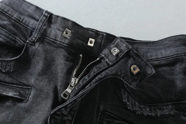 Balmain ستايل بيكر جينز كاربون مُتعب 14