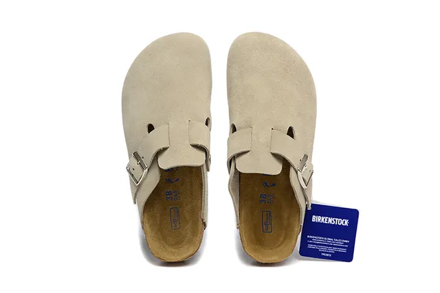 Birkenstock Arizona भूरा सुड चप्पल 2