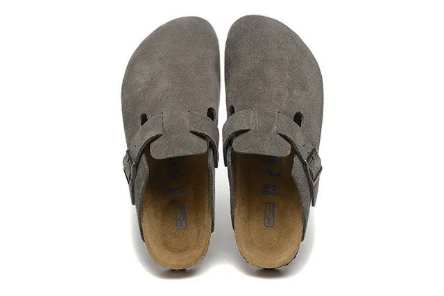 Birkenstock Arizona Gray Suede Clog 2