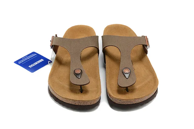 Birkenstock Arizona ज़ैतूनी-भूरी चमड़े की काजुअल सैंडल 3
