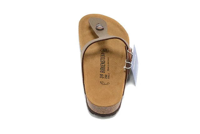 Birkenstock Arizona ज़ैतूनी-भूरी चमड़े की काजुअल सैंडल 5