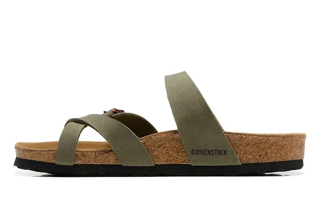 Birkenstock Arizona ऑलिव ग्रीन कैजुअल सैंडल 4