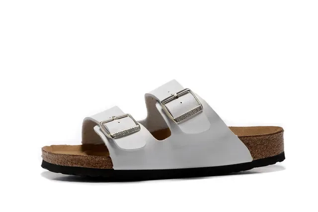 Birkenstock Arizona Sandálias Casuais Brancas de Duas Tiras 2