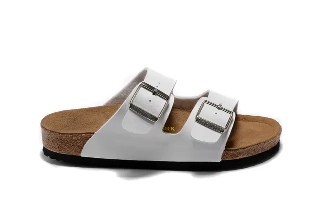 Birkenstock Arizona Sandálias Casuais Brancas de Duas Tiras 4