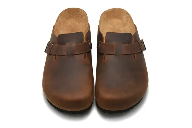 Birkenstock Boston Brown Leather Clog 3