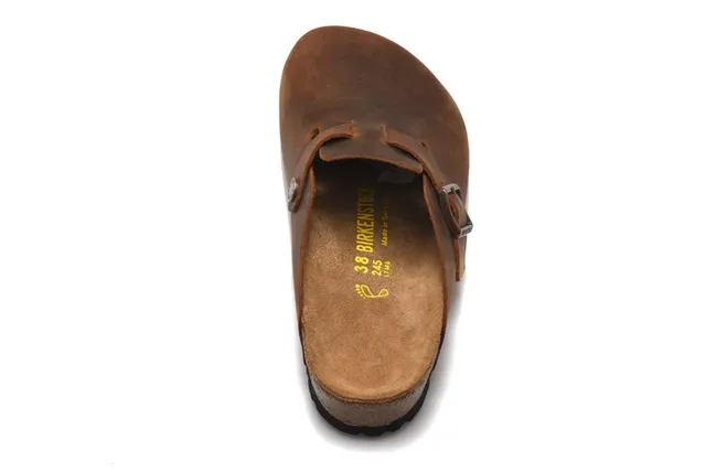 Birkenstock Boston Brown Leather Clog 4