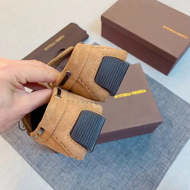 Bottega Veneta Andiamo mocassins de camurça tecida 2