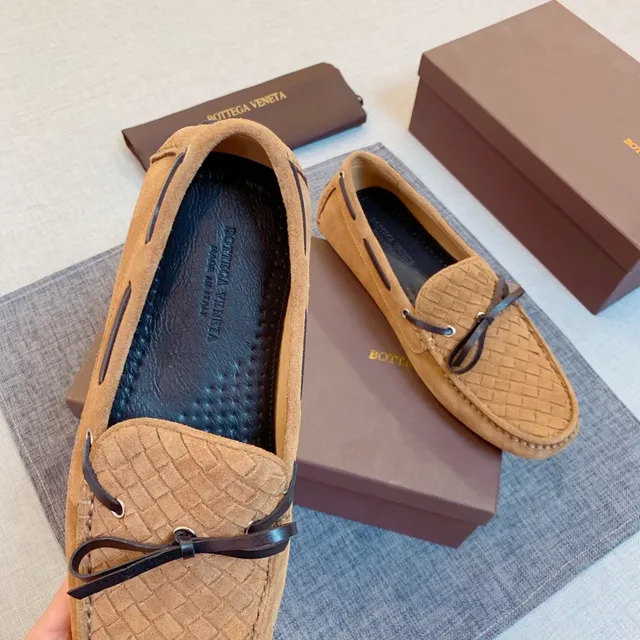 Bottega Veneta Andiamo mocassins de camurça tecida 3
