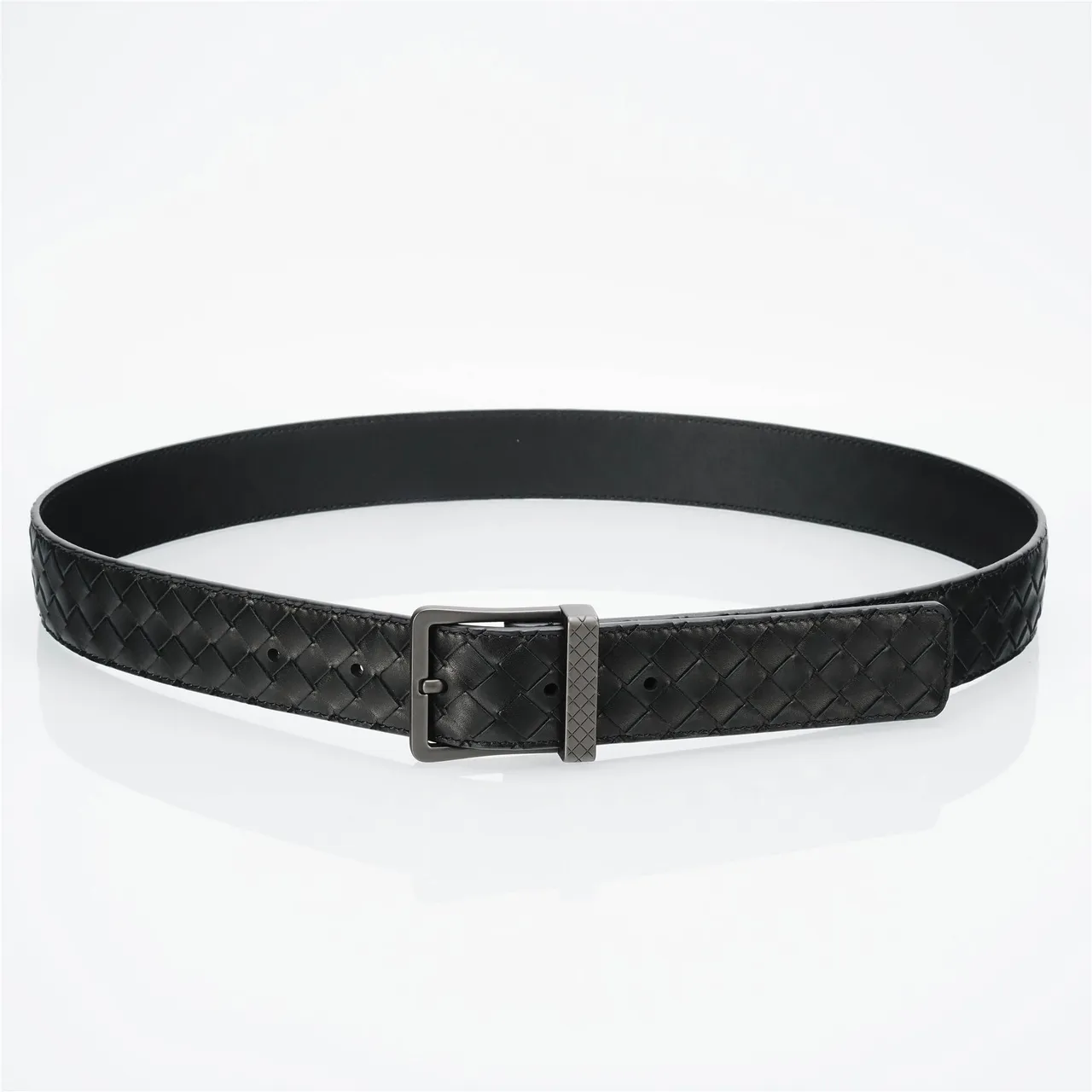 Bottega Veneta Cassette Intrecciato Correa de cuero negro 9