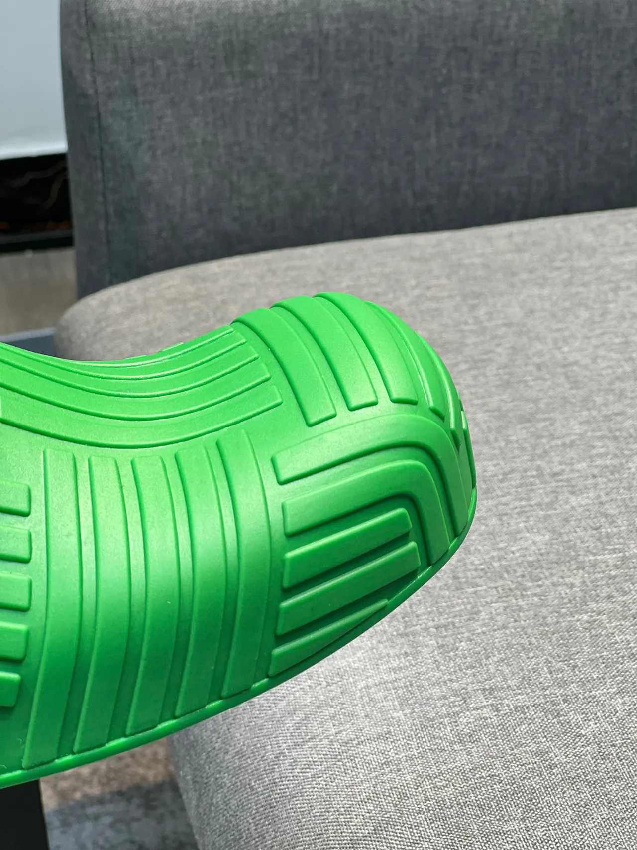 Bottega Veneta Cassette Slide Green Molded Rubber Slipper 3