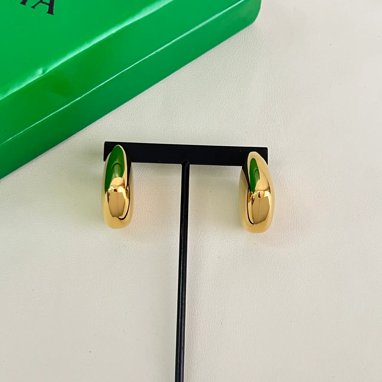 Bottega Veneta Geometric Asymmetrical Gold-Tone Stud Earrings 4