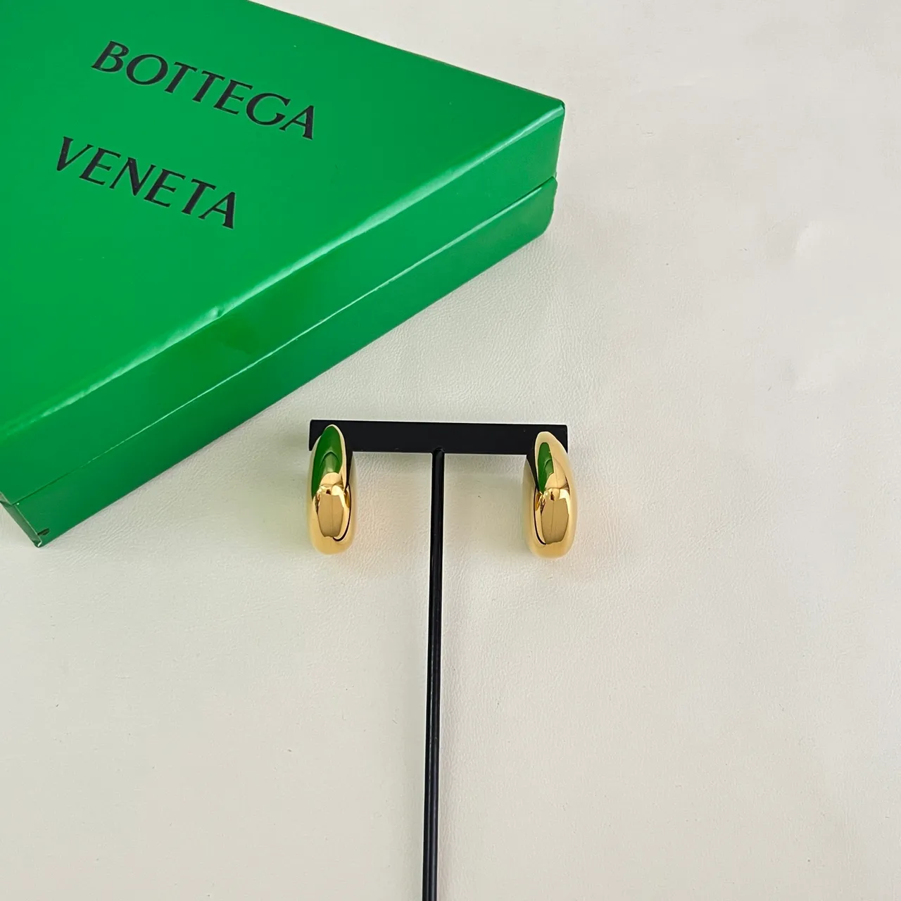 Bottega Veneta Geometric Asymmetrical Gold-Tone Stud Earrings 6