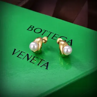 Bottega Veneta Gold-Tone Pearl Stud Earrings