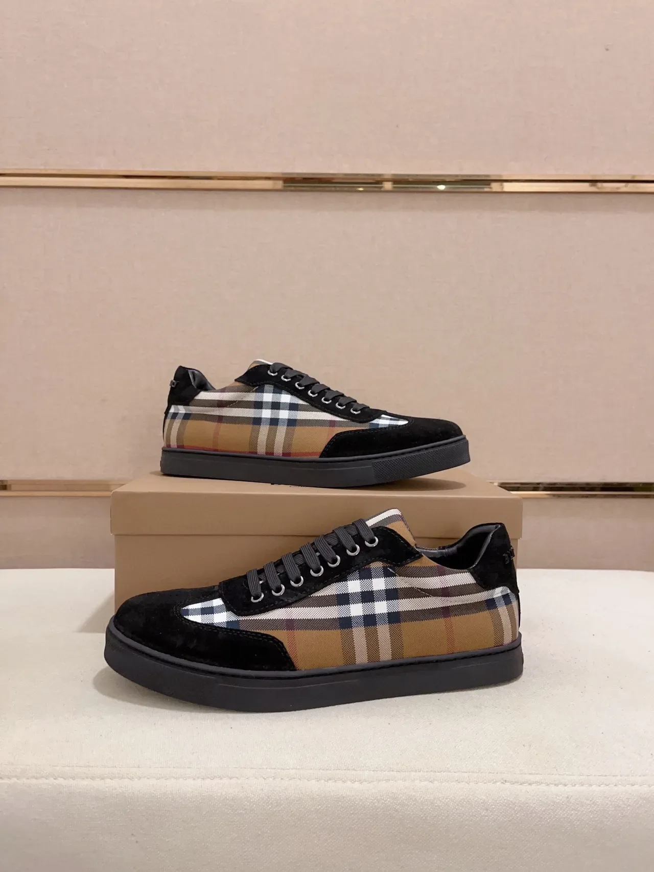 Burberry House Check Suede Panel Lifestyle Sneakers 7
