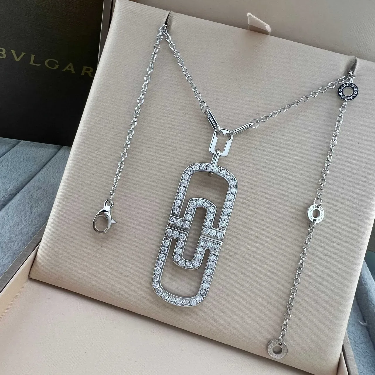 Bvlgari B.zero1 Meander Pavé पेंडेंट नेकलेस 4