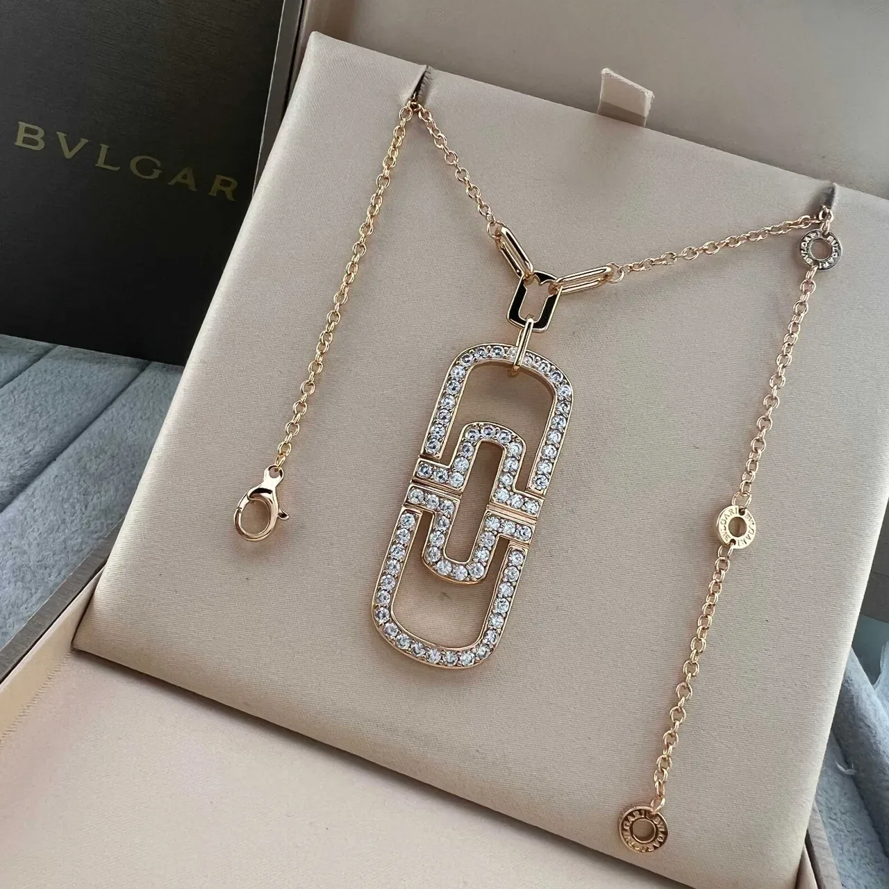 Bvlgari B.zero1 Meander Pavé पेंडेंट नेकलेस 5