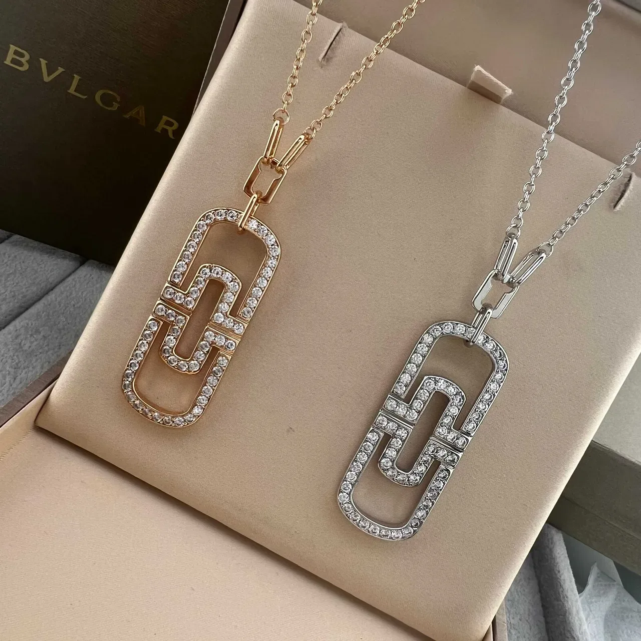 Bvlgari B.zero1 Meander Pavé पेंडेंट नेकलेस 6