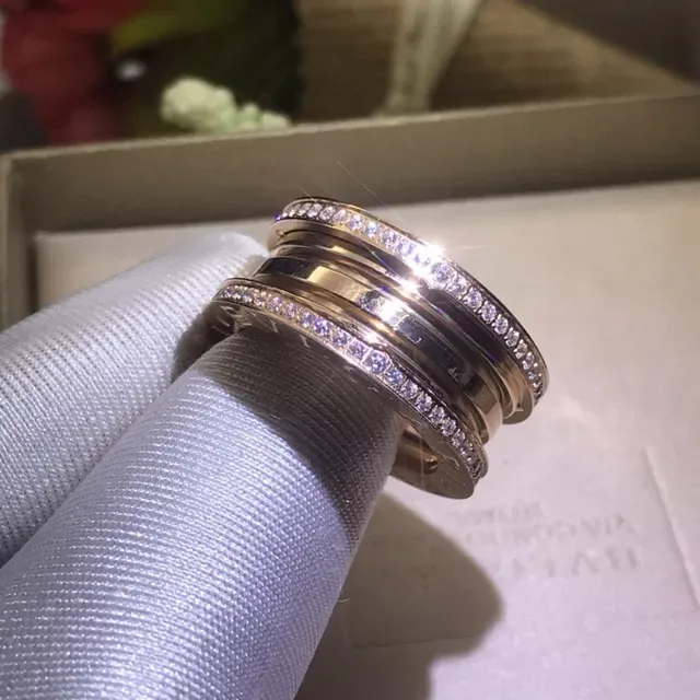 Bvlgari B.zero1 Multi-Band Pavé Crystal Ring 4