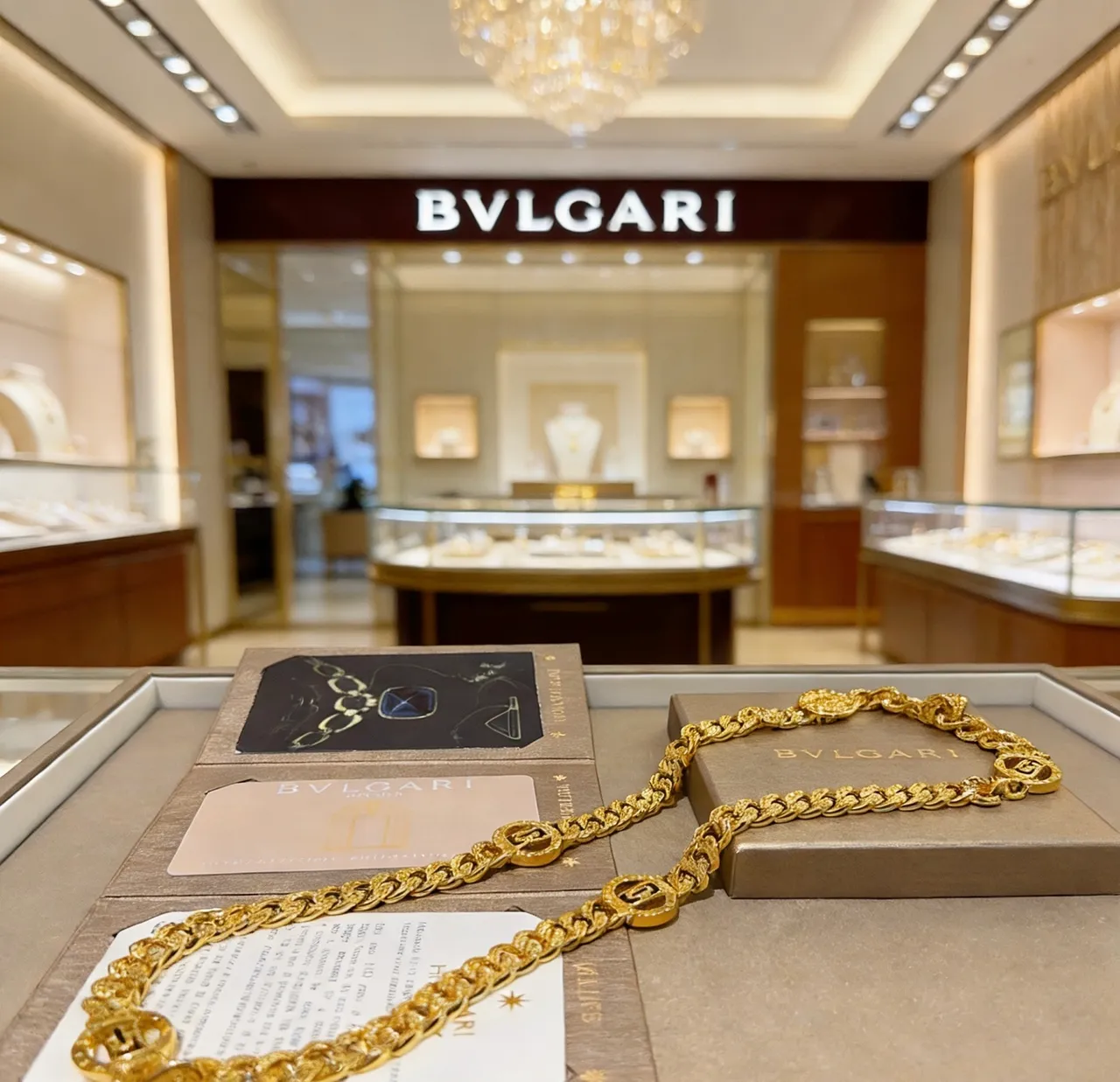 Bvlgari B.zero1 Rock Triple Medallion Gold Necklace 3