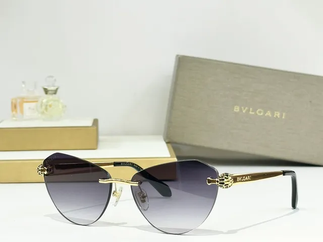 Bvlgari Rimless Cat-Eye Gradient Sunglasses 2