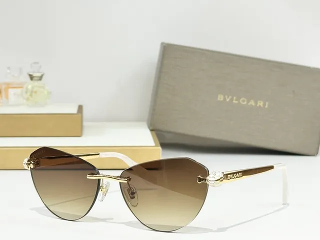 Bvlgari Rimless Cat-Eye Gradient Sunglasses 7