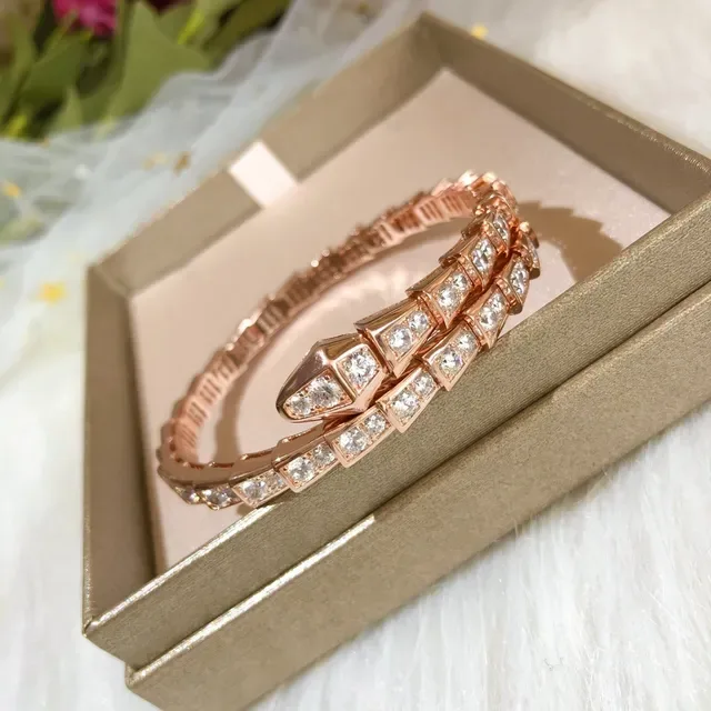 Bvlgari Serpenti Coiled Pavé Gold Bracelet 7