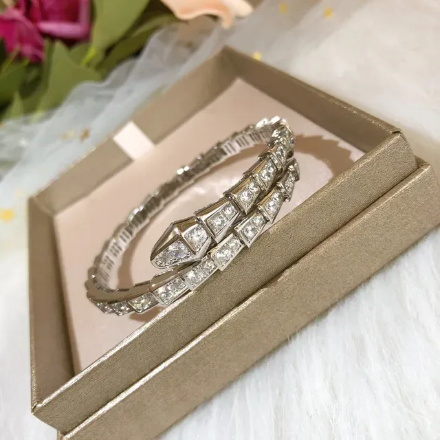 Bvlgari Serpenti Coiled Pavé Gold Bracelet 8