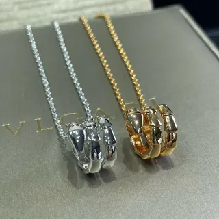 Bvlgari Serpenti Tubogas قلادة الأنابيب الثلاثية المعلقة