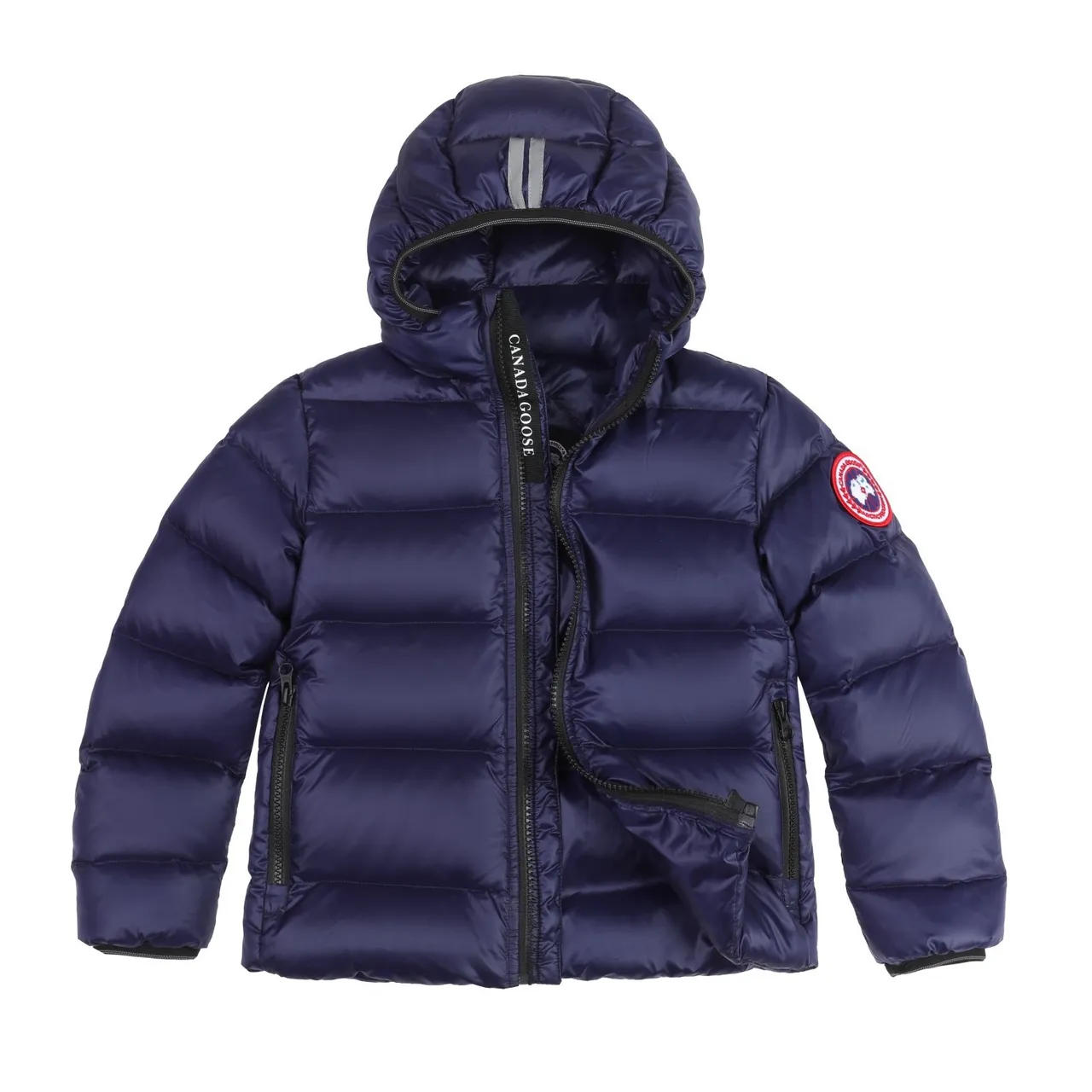 Canada Goose Maya 黑色 绗缝帽式羽绒夹克 21