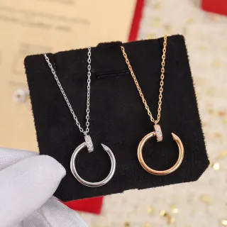 Cartier Juste un Clou قلادة الماس في دائرة مفتوحة