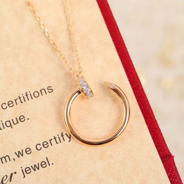 Cartier Juste un Clou Open Circle Diamond Pendant Necklace 6