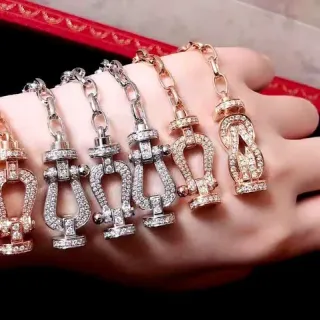 Cartier Juste un Clou Pavé Crystal সোনা ও রূপার হাতের চুড়ি