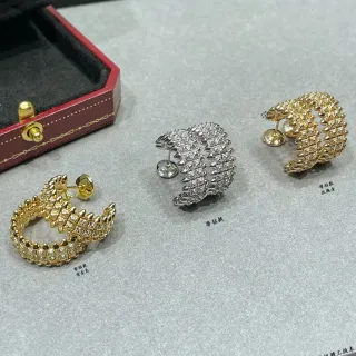 Cartier Juste un Clou Spiky Pavé Hoop Earrings