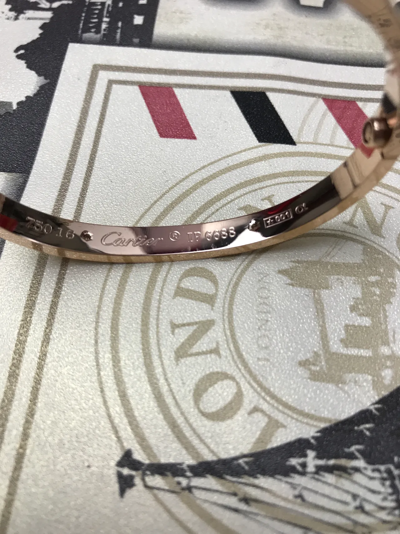 Cartier Love سوار ذهب أسود نمط مسمار مينا أو جلد حزام سوار 8