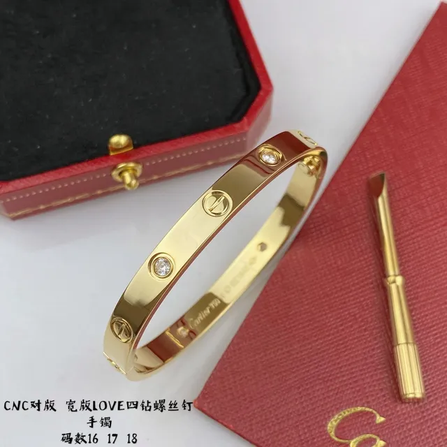 سواري Cartier Love ذهب متعدد الألوان نقش المسمار حجر مموه 5