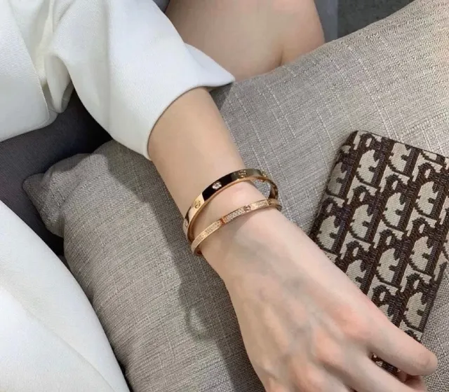 سواري Cartier Love ذهب متعدد الألوان نقش المسمار حجر مموه 9