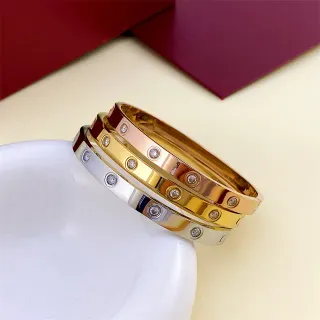 Cartier Love Bracelet فضة ذهب أصفر ذهب وردي سوار التراك