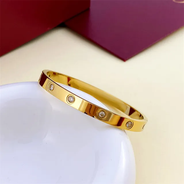 Cartier Love Bracelet فضة ذهب أصفر ذهب وردي سوار التراك 3