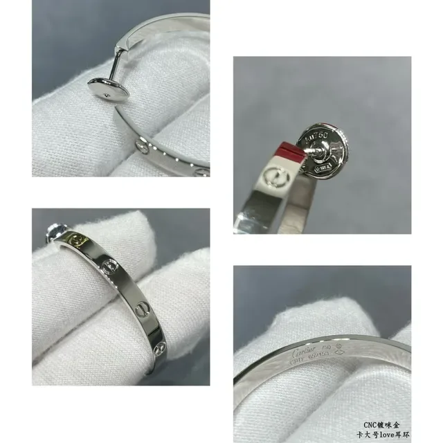 Cartier Love Brincos de aro em ouro com motivo de parafuso 5