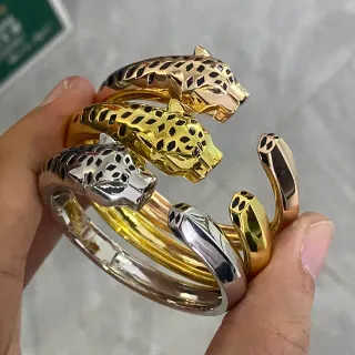 Cartier Panthère de Cartier رأس Panther سوار مفتوح