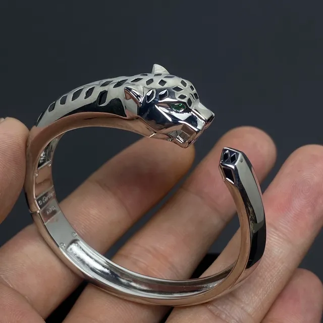 Cartier Panthère de Cartier Panther Head Open Bangle Bracelet 2