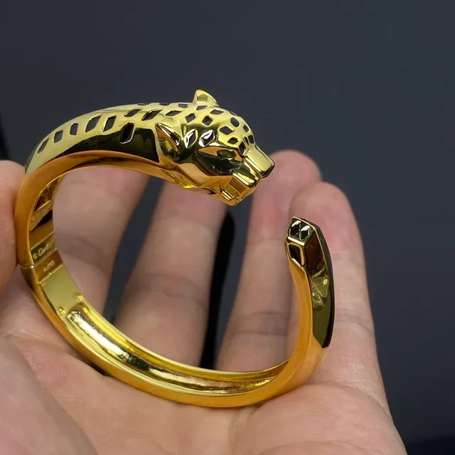 Cartier Panthère de Cartier Panther Head Open Bangle Bracelet 4