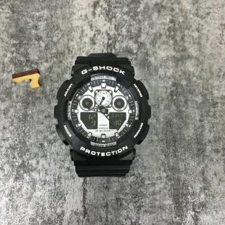 Casio G-Shock GA-100 Black and White Sports Watch