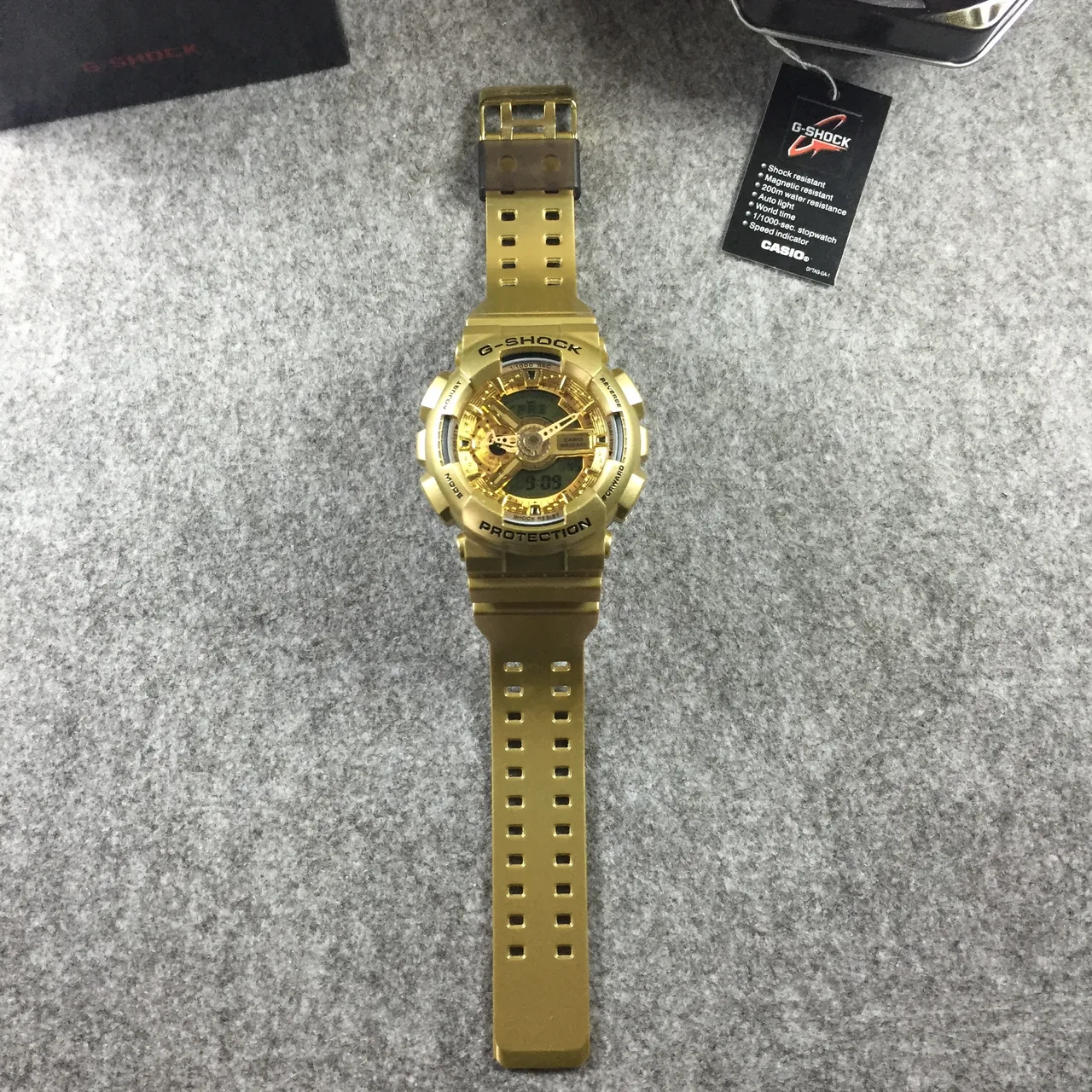 Casio G-Shock GA-110 Gold-Tone Analog-Digital Sports Watch 7