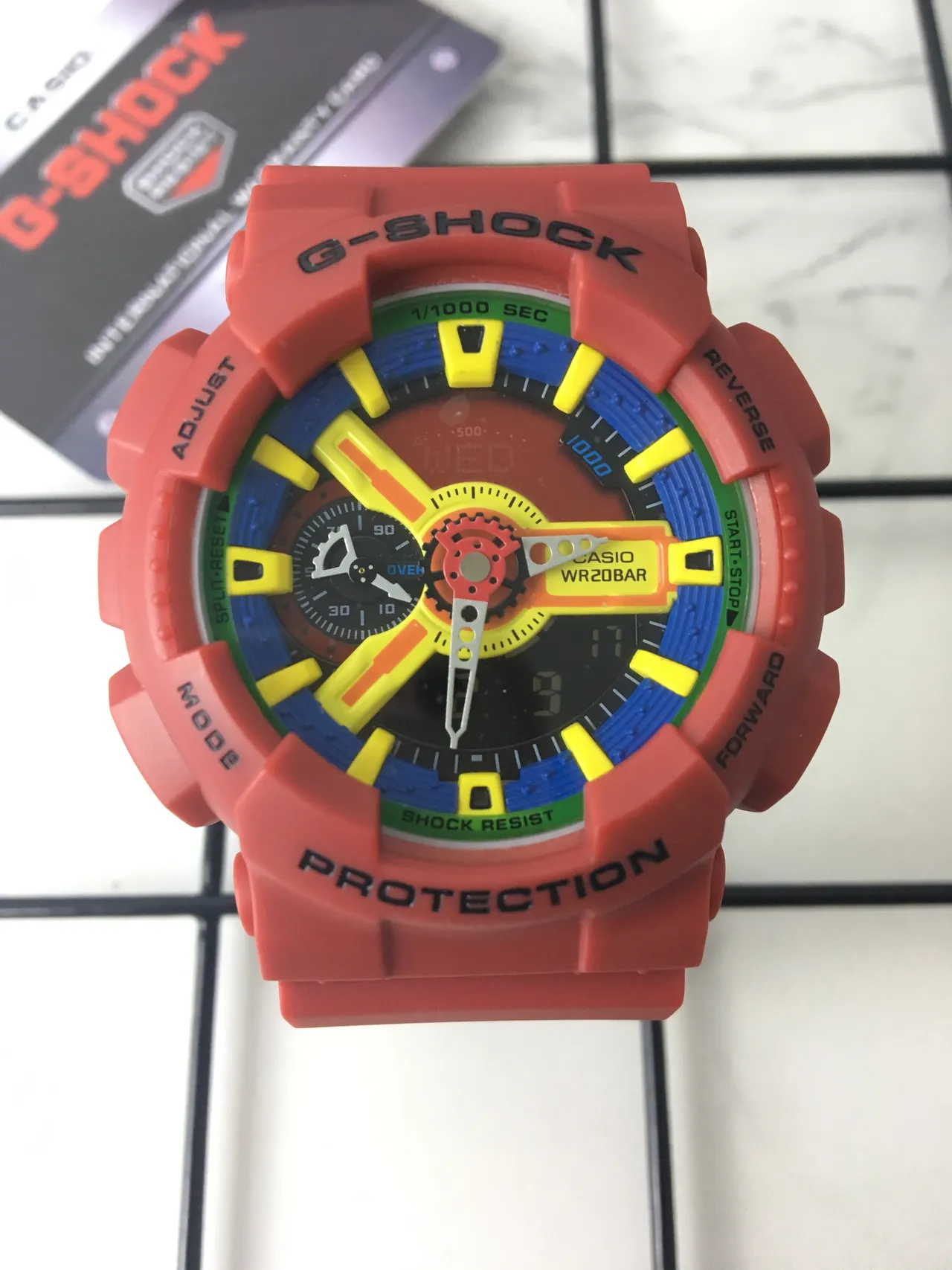 Casio G-Shock GA-110 Multicolor Red Sports Watch 3