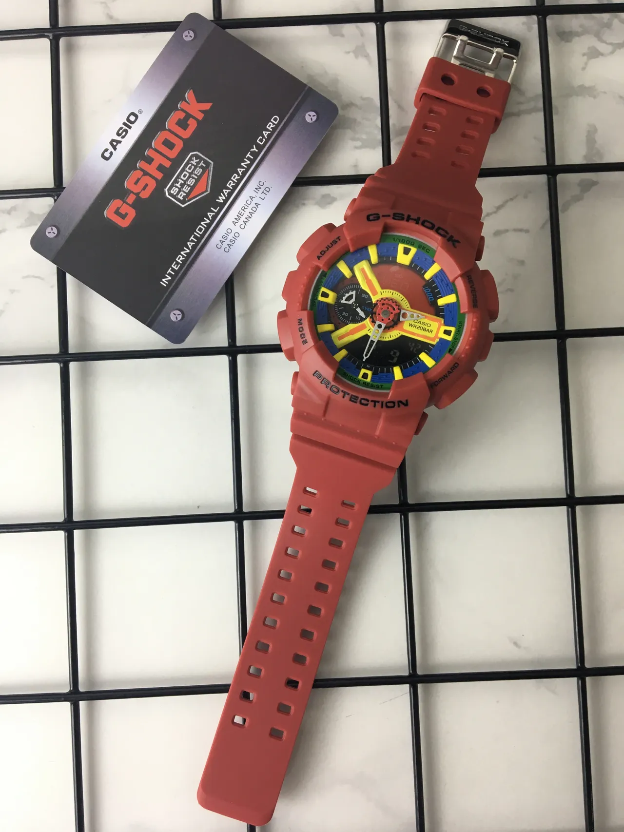 Casio G-Shock GA-110 Multicolor Red Sports Watch 6