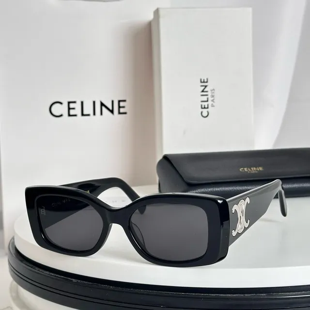 Céline Triomphe 超大矩形醋酸太阳镜 5
