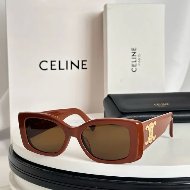 Céline Triomphe 超大矩形醋酸太阳镜 7